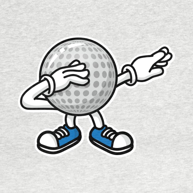 Dab dabbing dabbin' golf / golf ball golfer by LaundryFactory